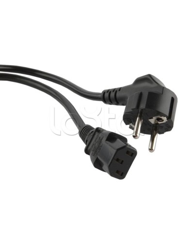 Кабель питания 5.0 м Hyperline PWC-IEC13-SHM-5.0-BK в Белгороде Патч-корды и пигтейлы Pintop.ru