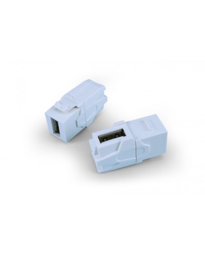 Вставка формата Keystone Jack Hyperline (KJ1-USB-VA2-WH) в Белгороде Кроссы оптические Pintop.ru