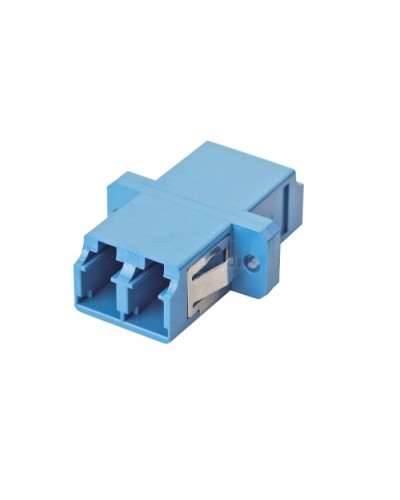 Оптический адаптер OS2, дуплекс LC, с фланцами, синий Eurolan (36A-S2-2L-02BU) в Белгороде Проходные адаптеры и розетки оптические Pintop.ru