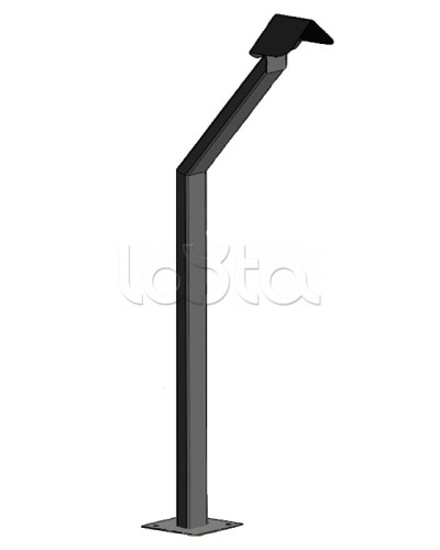 Стойка кнопки выхода Аякс наклонная исп.00 (на асфальт), черная Магнито-контакт в Белгороде Дополнительное оборудование для ОПС Pintop.ru