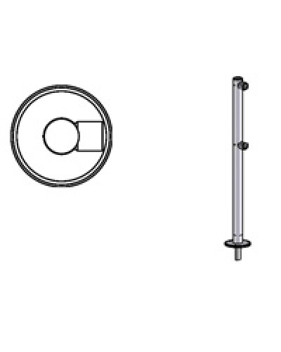 Стойка ограждения съемная односторонняя Oxgard Стойка ограждения съемная односторонняя (ВЗР 1996Р01) в Белгороде Ограждения Pintop.ru