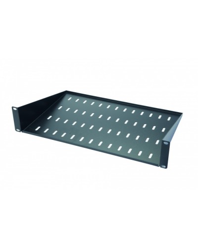 Полка консольная 2U, до 15 кг, глубина 400 мм Eurolan 60A-02-40-11BL в Белгороде Полки для шкафов и стоек Pintop.ru