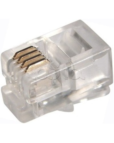 Джек телефонный 6P4C (100шт/уп) PROCONNECT 05-1012-3 в Белгороде Коннекторы Pintop.ru