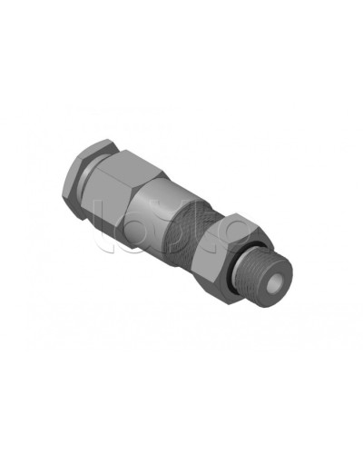 Кабельный ввод для бронированного кабеля с двойным уплотнением, резьбой G1/2, внешним диаметром кабеля D=8-12 мм и проходным диаметром кабеля d=4-8 мм Спектрон КВБ-12/8-2У-М-G1/2 в Белгороде Аксессуары для кабель-канала Pintop.ru