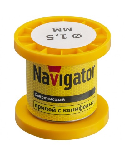Припой Navigator 93 080 NEM-Pos02-63K-1.5-K50 (ПОС-63, катушка, 1.5 мм, 50 гр) в Белгороде Аксессуары для кабель-канала Pintop.ru