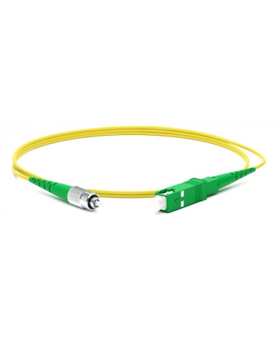 Патч-корд волоконно-оптический Hyperline FC-S2-9-FC/AR-SC/AR-H-1M-LSZH-YL в Белгороде Патч-корды оптические Pintop.ru