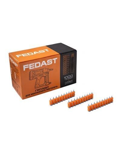 Гвозди 3,0*16 мм для монтажного пистолета с кованым наконечником (1000 шт/уп) FEDAST (fd3016mgbp) в Белгороде Крепеж: Дюбели, шурупы, саморезы Pintop.ru