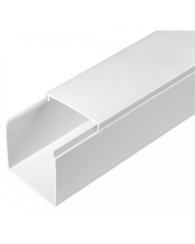 Кабель-канал белый 2-й замок в п/э 60х60 (12 м/уп) Промрукав (PR03.0056) в Белгороде Кабель-канал Pintop.ru