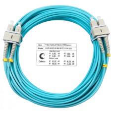 Шнур оптический duplex SC-SC 50/125 mm OM3 15м LSZH Cabeus FOP-50-SC-SC-15m