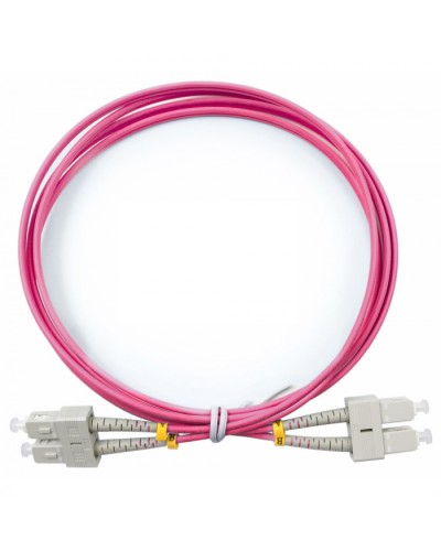 Шнур оптический duplex SC-SC 50/125 mm OM4 2м LSZH Cabeus FOP-50-OM4-SC-SC-2m в Белгороде Патч-корды оптические Pintop.ru