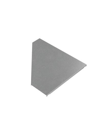 Крышка переходника левого 150-500 мм ПЛЮС КМ-Профиль (KPDplus150-500-L) в Белгороде Аксессуары для лотков Pintop.ru