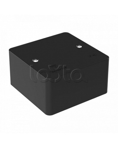 Коробка универсальная для кабель-канала 40-0460 безгалогенная (HF) черная 85х85х45 (152шт/кор) Промрукав (40-0460-9005) в Белгороде Распределительные коробки Pintop.ru