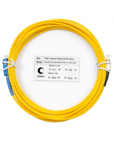 Шнур оптический simplex SC-FC 9/125 sm 7м LSZH Cabeus FOP(s)-9-SC-FC-7m в Белгороде Патч-корды оптические Pintop.ru