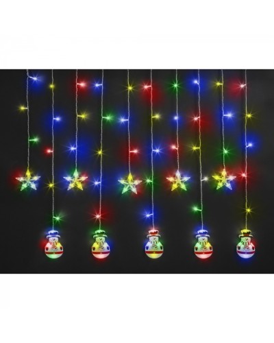 Гирлянда Navigator 95 024 NGF-D037-01 (бахрома звезды и снеговики WW 3*0.6м IP20 в Белгороде Источники света(Лампы) Pintop.ru