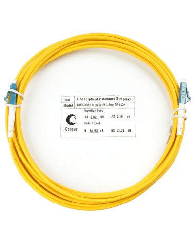 Шнур оптический simplex LC-LC 9/125 SM 10 м LSZH Cabeus FOP(s)-9-LC-LC-10M в Белгороде Патч-корды оптические Pintop.ru