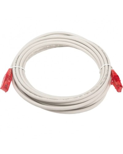 Патч-корд RJ45-RJ45, 4 пары, UTP, кат.5е, LSZH (5м) Hyperline PC-LPM-UTP-RJ45-RJ45-C5e-5M-LSZH-GY в Белгороде Патчкорды (медные) Pintop.ru