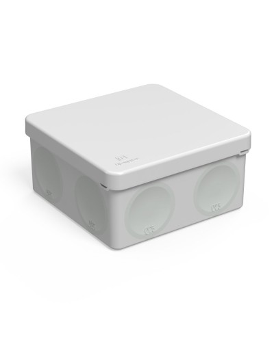 Коробка распред. 60-0300м двухкомп. безгалогенная (HF) 100х100х50 (8шт/уп) Промрукав (60-0300м) в Белгороде Распределительные коробки Pintop.ru