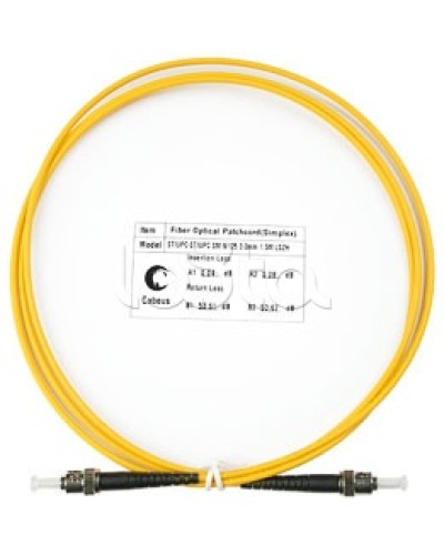 Патч-корд волоконно-оптический SM 9/125 simplex ST-ST LSZH (1,5 м) Cabeus FOP(s)-9-ST-ST-1,5m в Белгороде Патч-корды оптические Pintop.ru