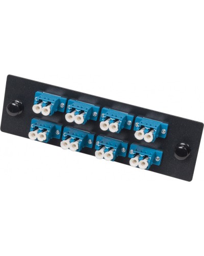 Панель адаптерная для кроссов LAN-FOBM с 8 дуплексными адаптерами SC/OM2 LANMASTER LAN-APM-8x2SC/OM2 в Белгороде Кроссы оптические Pintop.ru