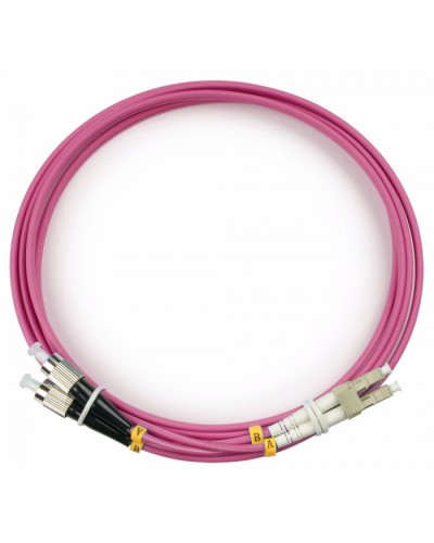 Шнур оптический duplex LC-FC 50/125 mm OM4 2м LSZH Cabeus FOP-50-OM4-LC-FC-2m в Белгороде Патч-корды оптические Pintop.ru