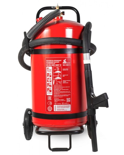 Огнетушитель ПОЖТЕХНИКА ОП-40(з) МИГ на тележке с перекрывным стволом, (баллон 50л., ОТВ-40кг) в Белгороде Огнетушители Pintop.ru