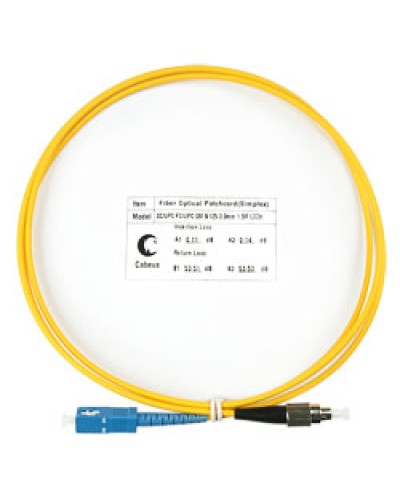 Шнур оптический simplex SC-FC 9/125 SM 1.5 м LSZH в Белгороде Патч-корды оптические Pintop.ru