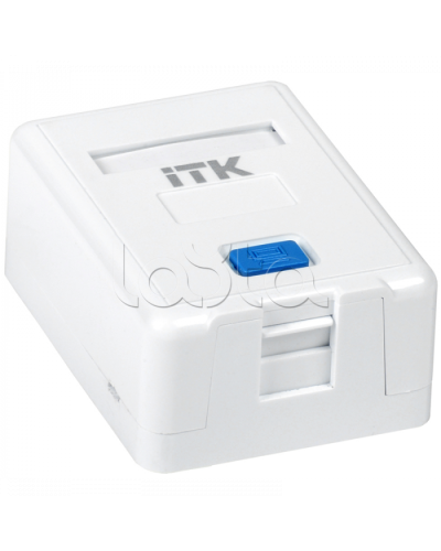 ITK Корпус настенной розетки для 1 мод. Keystone Jack (CS2-012) в Белгороде Коннекторы Pintop.ru