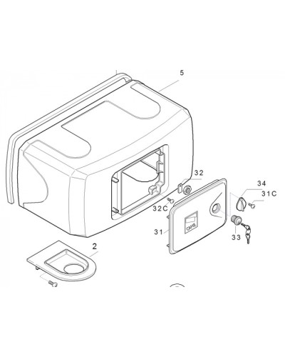 Корпус FERNI пластиковый Came 119RID122 в Белгороде Запчасти для шлагбаумов и автоматики Pintop.ru
