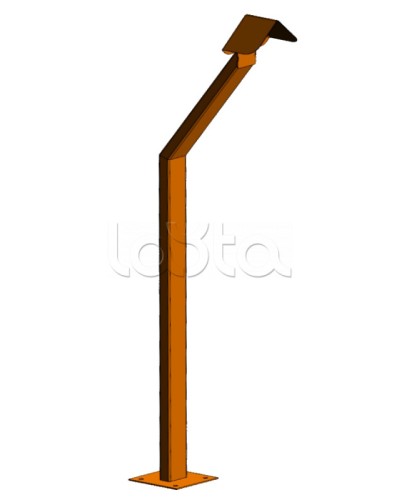 Стойка кнопки выхода Аякс наклонная исп.01 (под бетонирование), оранжевая Магнито-контакт в Белгороде Дополнительное оборудование для ОПС Pintop.ru