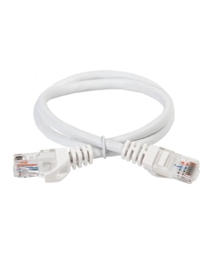 ITK Коммутационный шнур (патч-корд) кат.5Е UTP 5м белый (PC08-C5EU-5M) в Белгороде Патч-корды и пигтейлы Pintop.ru