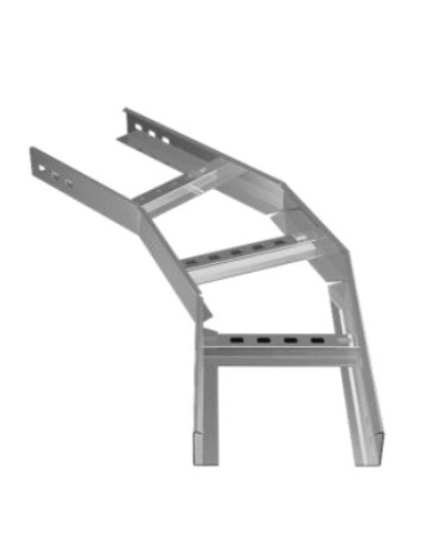 Угол горизонтальный 45° 200х80 (1,2) для лестничного лотка ПожТехКабель (650-313) в Белгороде Кабельные лотки Pintop.ru