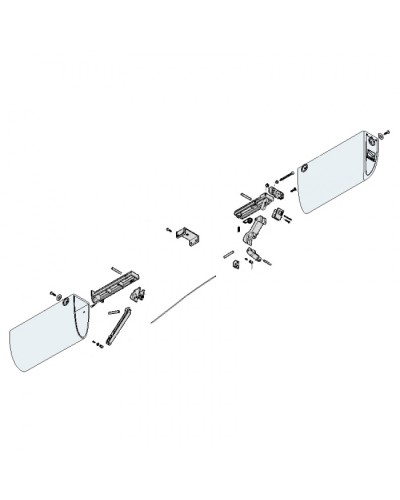 Заглушки боковые профиля безопасности DF Came 119RIR225 в Белгороде Запчасти для шлагбаумов и автоматики Pintop.ru