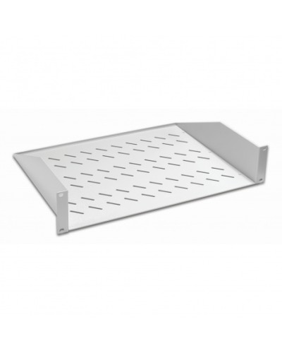 Полка консольная 19, 2U глубина 350мм, нагрузка до 25 кг, сер. Datarex DR-412210 в Белгороде Полки для шкафов и стоек Pintop.ru