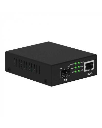 Медиаконвертер Gigabit Ethernet, SFP 1000Мбит/c, RJ45 10/100/1000Мбит/c, поддержка LFP NST NS-MC-1G1GX в Белгороде Медиаконвертеры Pintop.ru