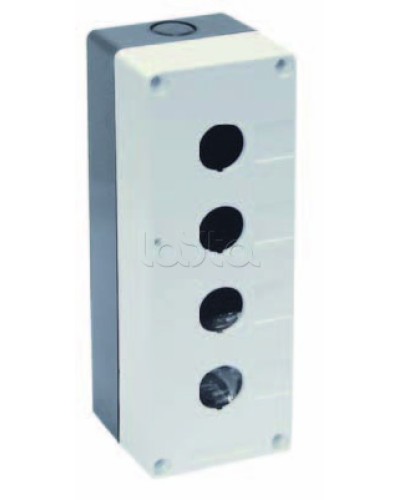 Корпус КП104 для кнопок 4 места белый IEK BKP10-4-K01 в Белгороде Аксессуары для кабель-канала Pintop.ru