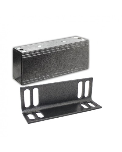 Замок электромагнитный Олевс М2-400 с уголком серебряный антик в Белгороде Электромагнитные замки Pintop.ru