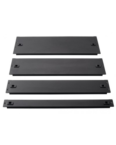 Фальш-панель металлическая 19 4U, быстросъемная, черная LANMASTER LAN-DC-TLMFP-4U в Белгороде Аксессуары для стоек и шкафов Pintop.ru