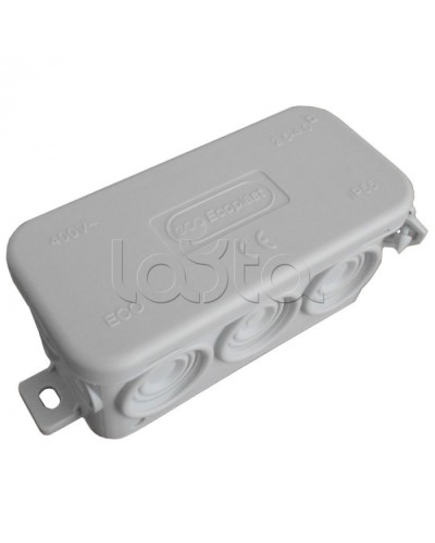 JBL090 Коробка распред. без сальников о/п, 90х42х40мм 10вых., IP55 белый, Экопласт 44055W-1 в Белгороде Распределительные коробки Pintop.ru