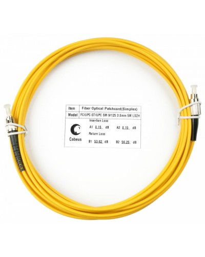 Шнур оптический simplex FC-ST 9/125 sm 25м LSZH Cabeus FOP(s)-9-FC-ST-25m в Белгороде Патч-корды оптические Pintop.ru