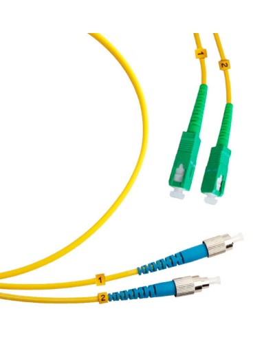 Шнур оптический duplex SC/APC-FC/UPC 9/125 sm 1,5м LSZH Cabeus FOP(d)-9-SC/APC-FC/UPC-1,5m в Белгороде Патч-корды оптические Pintop.ru