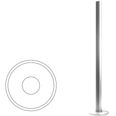 Стойка ограждения базовая (антик серебро) Oxgard