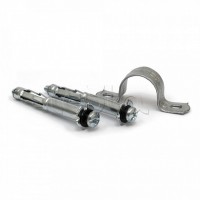 Комплекты для крепления ОКЛ с использованием дюбеля Молли М4х54 и скобы СМД 21-22 (100 шт) Промрукав