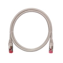 Шнур коммутационный 2хRJ45/8P8C S/FTP кат.6A (NMC-PC4SA55B-100-C-GY) NIKOMAX (10 м)