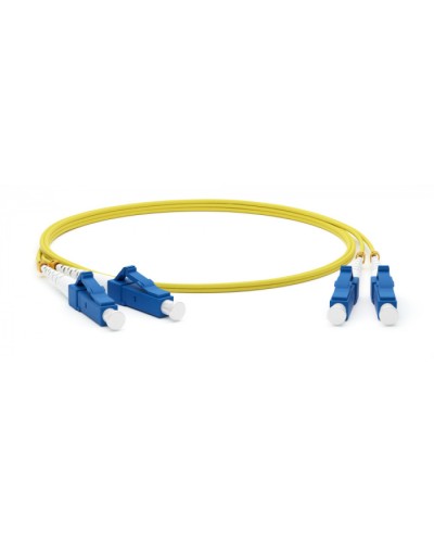 Патч-корд волоконно-оптический Hyperline FC-D2-9-LC/UR-LC/UR-H-10M-LSZH-YL в Белгороде Патч-корды оптические Pintop.ru