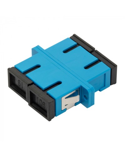 Адаптер оптический SC, SM, дуплексный LANMASTER (LAN-2SC-AM-SM) в Белгороде Проходные адаптеры и розетки оптические Pintop.ru