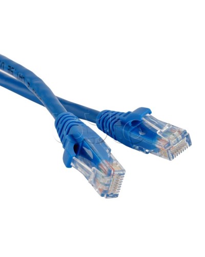 Патч-корд RJ45-RJ45, 4 пары, UTP, кат.5е, LSZH (5м) Hyperline PC-LPM-UTP-RJ45-RJ45-C5e-5M-LSZH-BL в Белгороде Патчкорды (медные) Pintop.ru