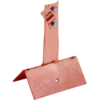 Держатель проводника круглого 6-10мм винтовой для конька широкого h=100мм медь IEK (ZDP81-50-4-16-100)