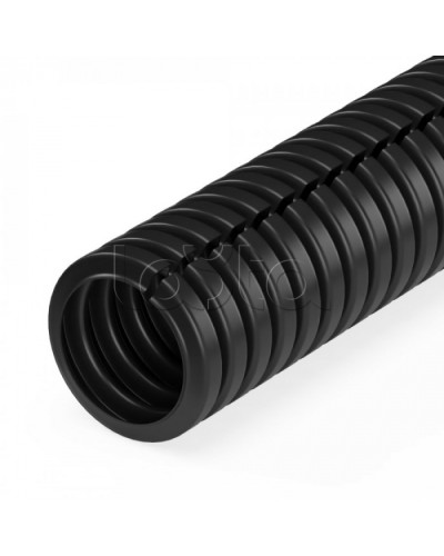 Труба гофр ПП безгалогенная (HF) разрезная черная dвн 9,8 мм, dнар 13,2 мм (500м/уп) Промрукав (PR02.0303) в Белгороде Труба гофрированная Pintop.ru