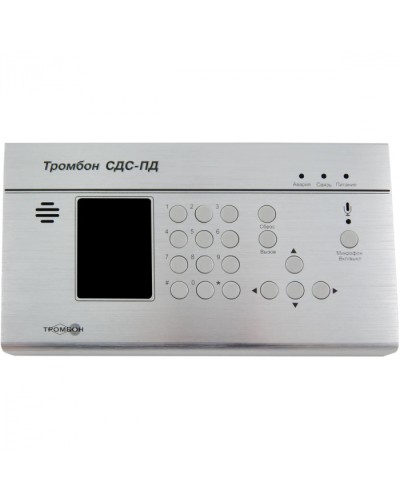 Пульт диспетчера для двухсторонней речевой связи между диспетчером и зоной оповещения Тромбон СДС-ПД в Белгороде Система оповещения и трансляции Pintop.ru