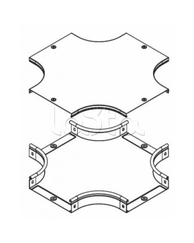 Крышка DPX на ответвитель крестообразный осн. 200 DKC 38064 в Белгороде Аксессуары для лотков Pintop.ru